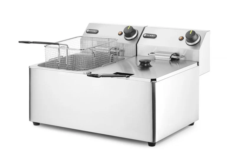 HENDI Kitchen Line Fritteuse 2 × 8 l – 7,0 kW | 230 V