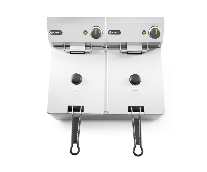 HENDI Kitchen Line Fritteuse 2 × 8 l – 7,0 kW | 230 V