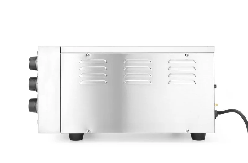 HENDI Pizzaofen kompakt – Silber – 230 V / 2000 W – 580 × 560 × 275 mm