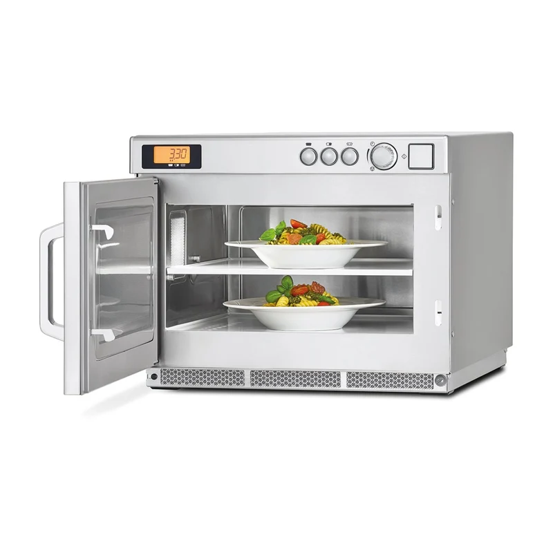 Panasonic Mikrowelle NE-2143 2100 W 18 l Drehknopf Bedienung 337x422x508mm 18L