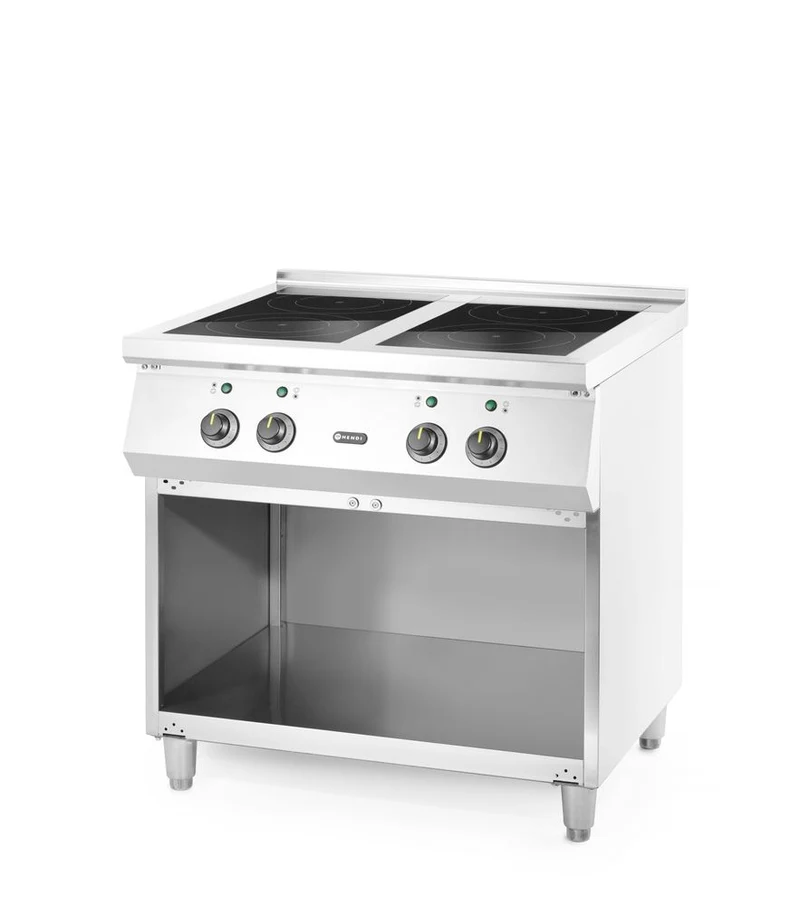 HENDI Induktionsherd – 4 Kochfelder – 400 V / 17000 W – 800 × 720 × 854 mm