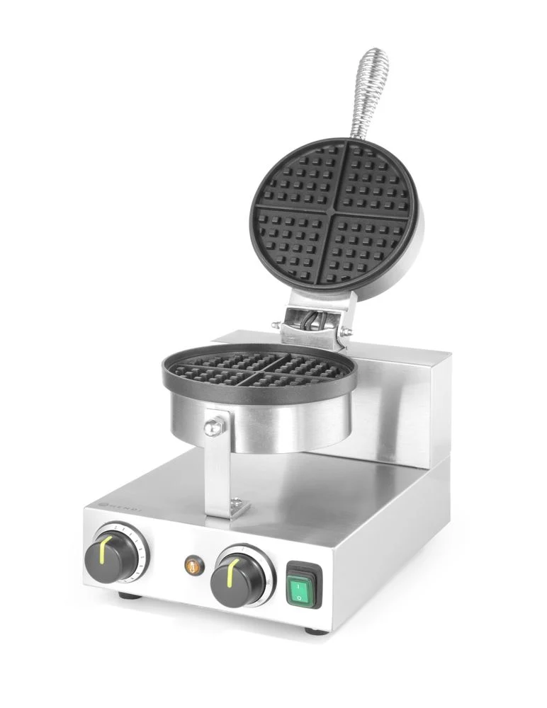 HENDI Waffeleisen rund – 230 V / 1000 W – 250 × 491 × 285 mm