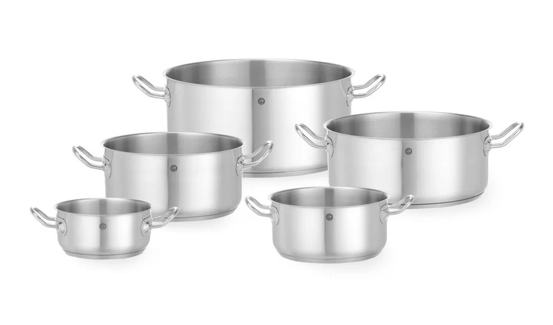 HENDI Kochtopf – niedrig - ohne Deckel – Kitchen Line – 7,3 l – Ø 280 × H 120 mm