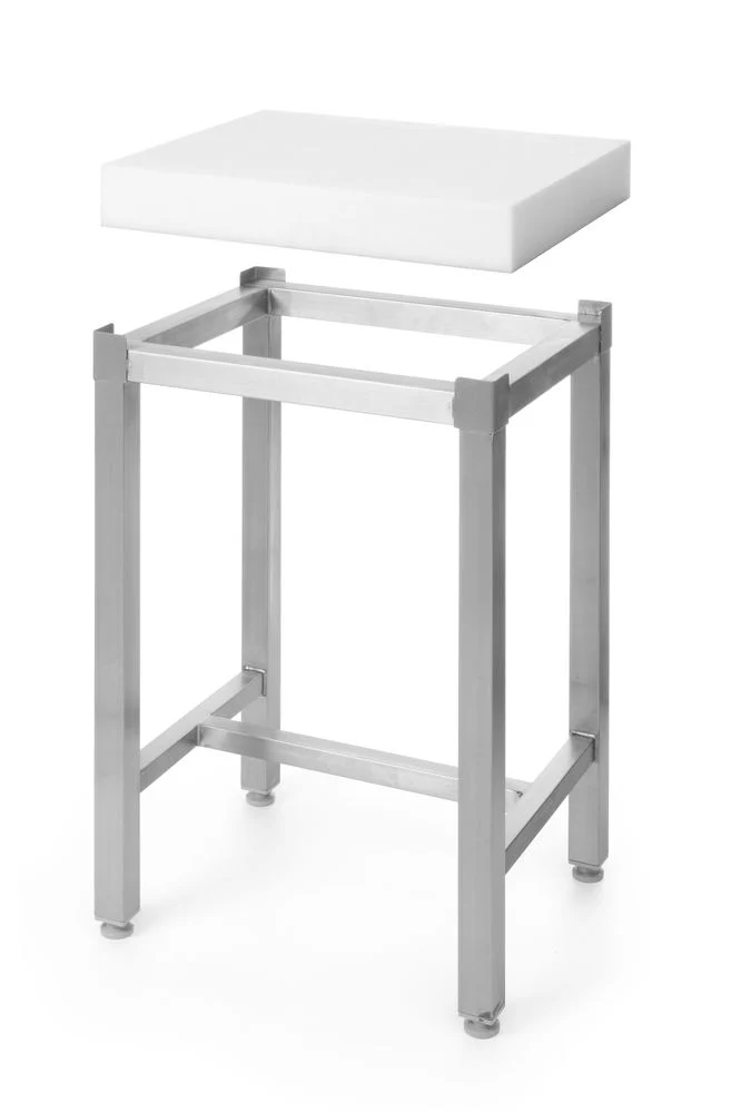 HENDI Sockel für Hackblock – Untergestell – 500 × 400 × 750 mm