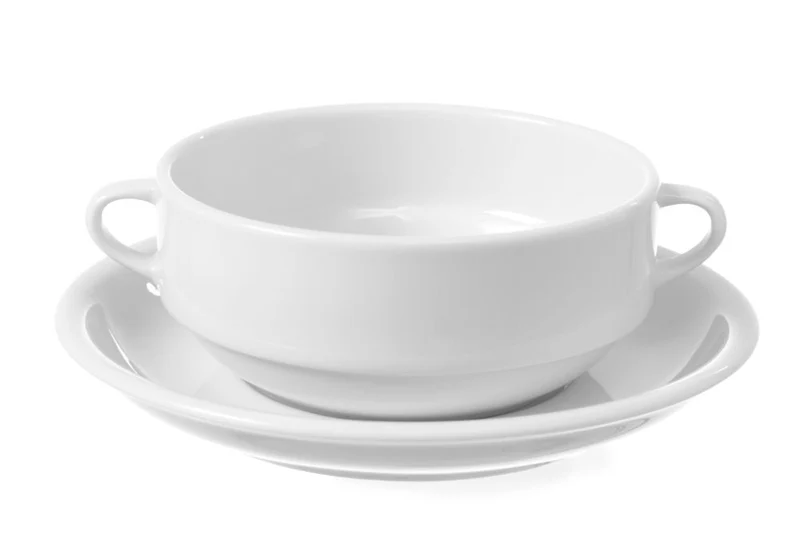 HENDI Untertasse für Suppenschale – Weiß – Ø 170 mm – 12 Stück