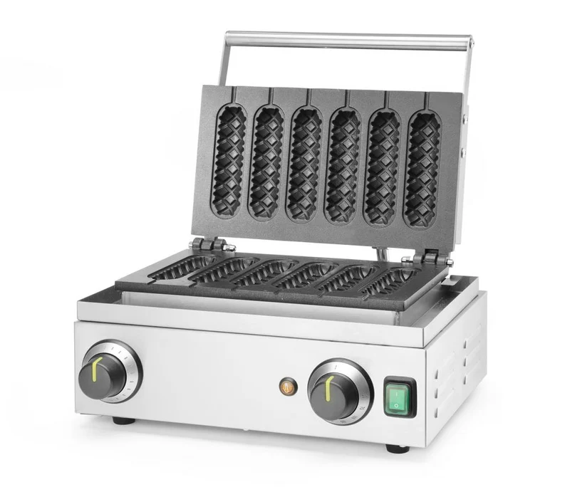 HENDI Waffeleisen 'Corn Dog' – 230 V / 1550 W – 390 × 378 × 229 mm