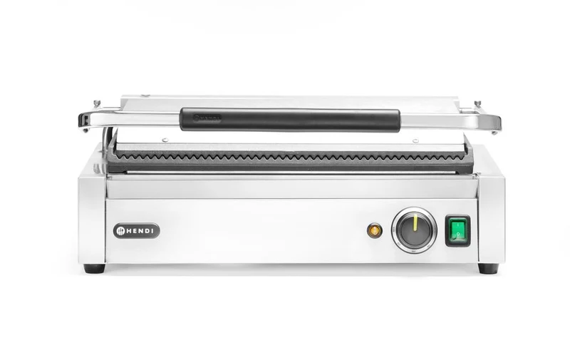 HENDI Kontaktgrill Panini XL – 230 V / 2700 W – 548 × 464 × 216 mm