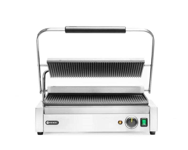 HENDI Kontaktgrill Panini XL – 230 V / 2700 W – 548 × 464 × 216 mm