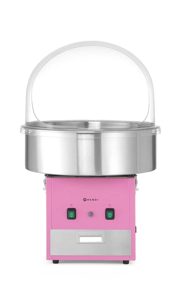 HENDI Zuckerwatte-Maschine – Rosa – 230 V / 1130 W – 520 × 520 × 503 mm