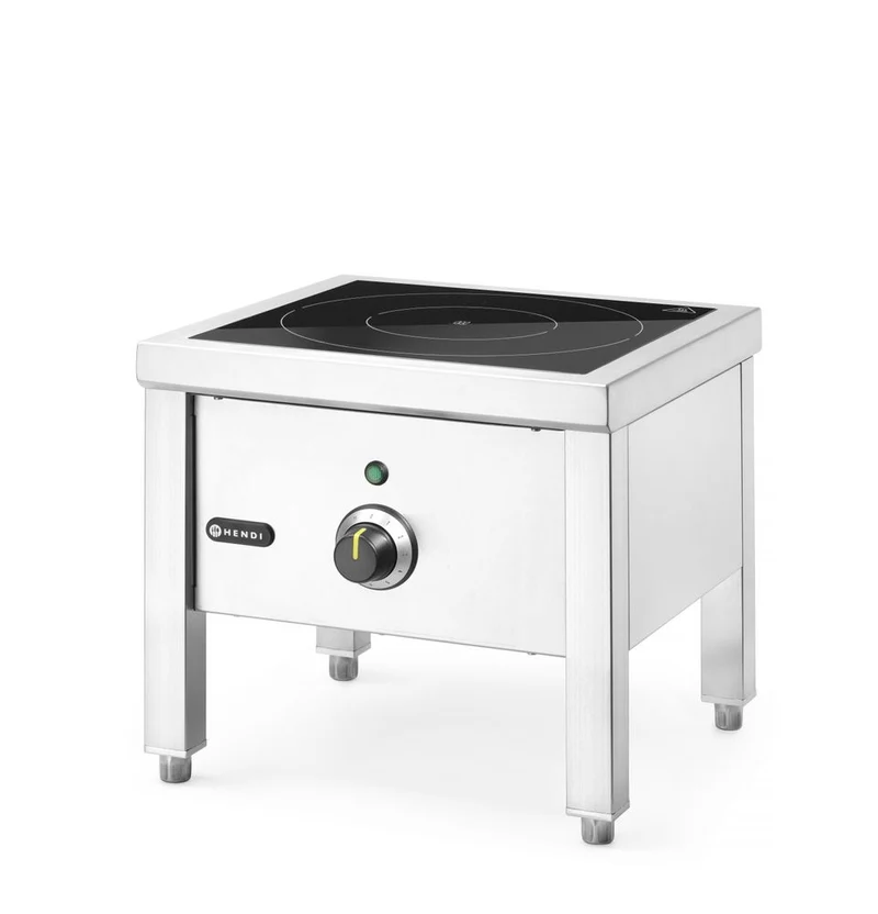HENDI Hockerkocher – Induktion – 400 V / 5000 W – 422 × 400 × 366 mm