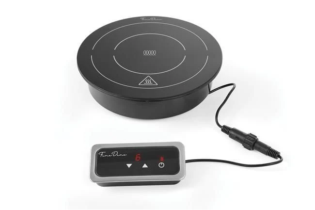 Fine Dine Induktionsheizplatte 800 W – Schwarz – 230 V / 800 W – Ø 245 × H 80 mm