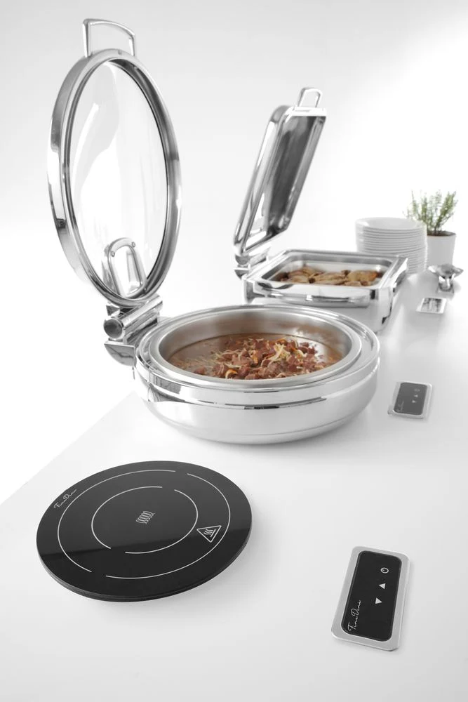 Fine Dine Induktionsheizplatte 800 W – Schwarz – 230 V / 800 W – Ø 245 × H 80 mm