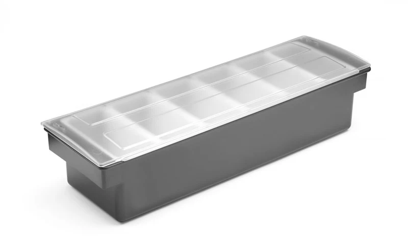 BarUp Zutatenbehälter – 6 Fächer – 480 × 150 × 100 mm