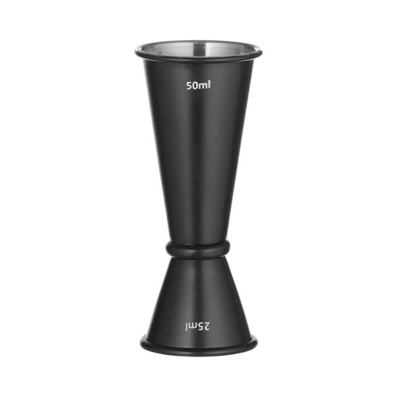 BarUp Barmaß 25 / 50 ml – Schwarz – Ø 44 × H 110 mm