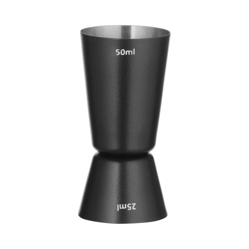 BarUp Barmaß 25 / 50 ml – Schwarz – Ø 45 × H 86 mm