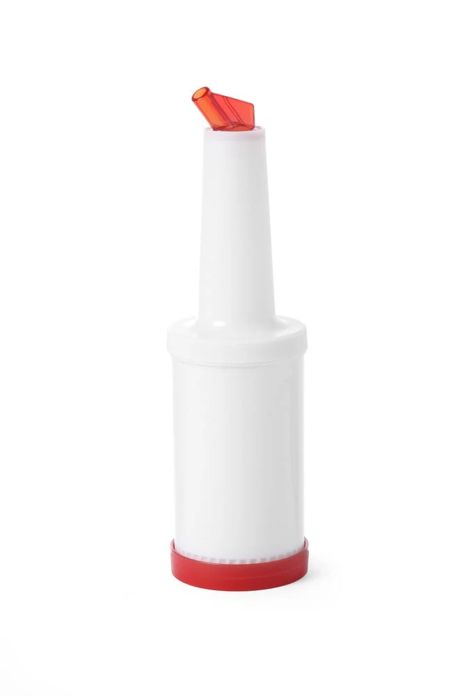 BarUp Dosier- und Aufbewahrungsflasche – 0,8 l – Weiß – Ø 90 × H 300 mm