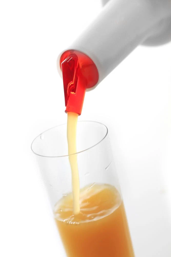 BarUp Dosier- und Aufbewahrungsflasche – 0,8 l – Weiß – Ø 90 × H 300 mm