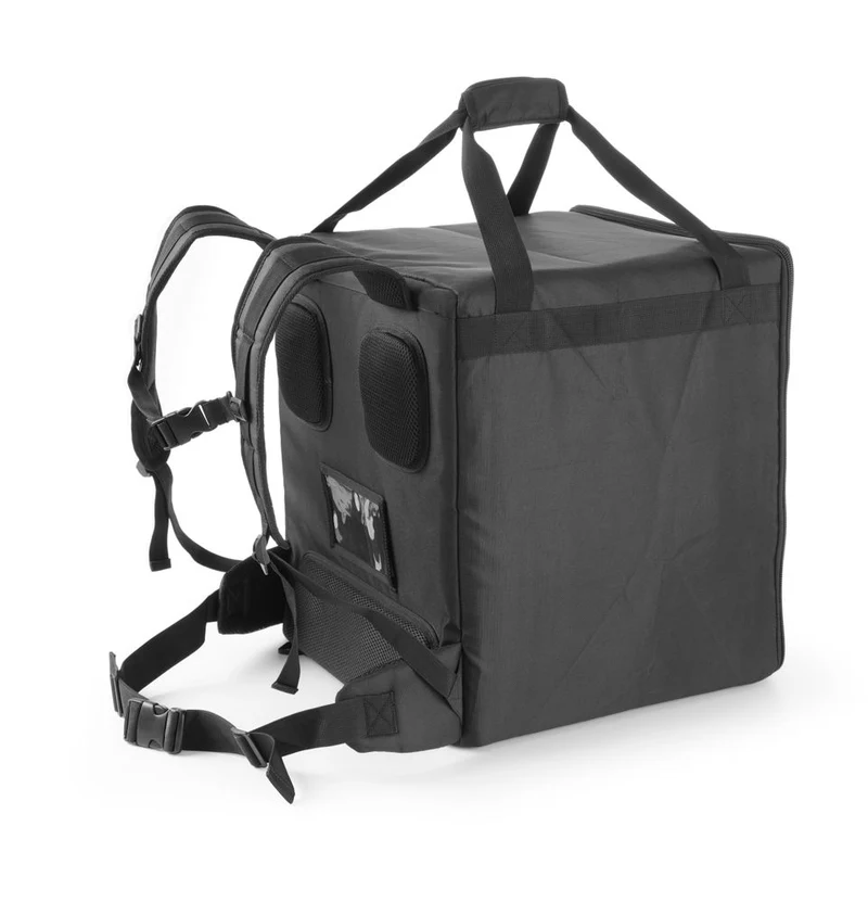 HENDI Thermo-Transportrucksack – 75,2 l – Schwarz – 410 × 410 × 480 mm
