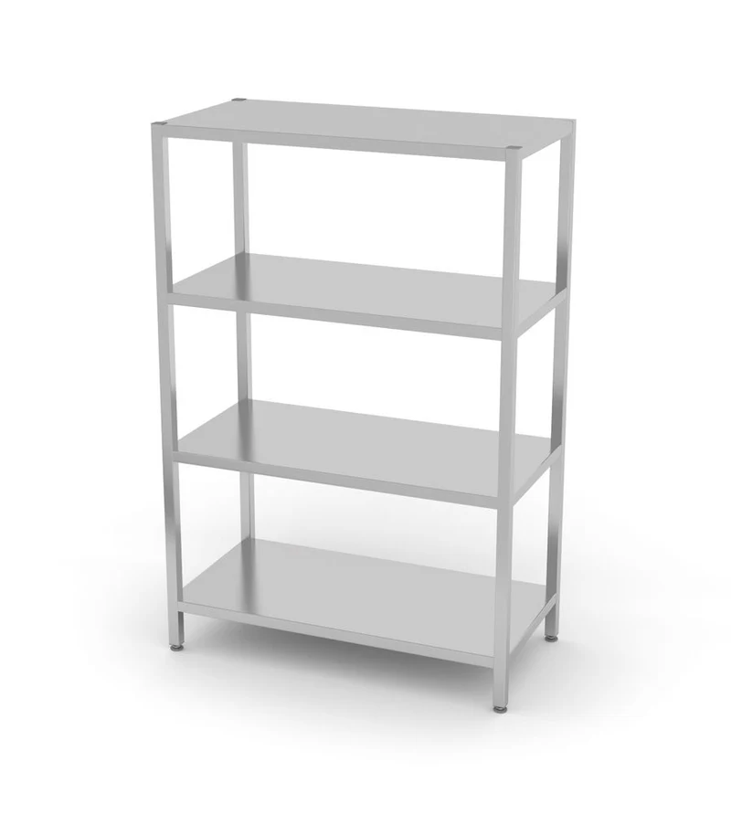 HENDI Lagerregal mit 4 Regalen – verschraubt – Kitchen Line – 1000 × 500 × 1800 mm