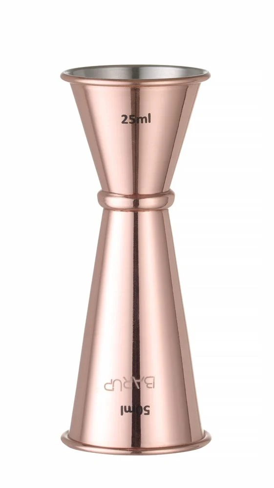 BarUp Barmaß 30 / 50 ml – Kupfer – Ø 45 × H 114 mm
