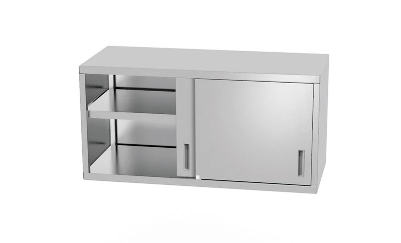 HENDI Wandschrank – verschweißt – mit Schiebetüren – Profi Line – 800 × 300 × 600 mm