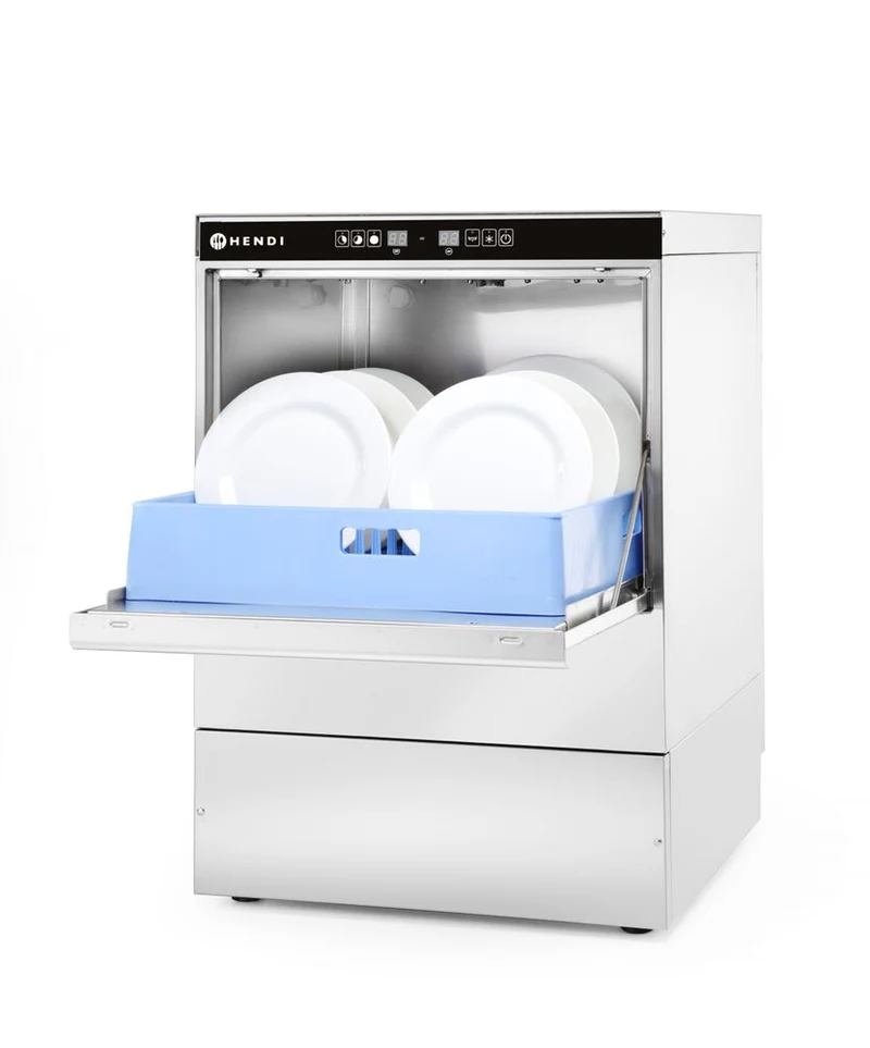 HENDI Geschirrspüler 50 × 50 - elektronische Steuerung – Kitchen Line – 400 V / 6600 W – 570 × 600 × 830 mm
