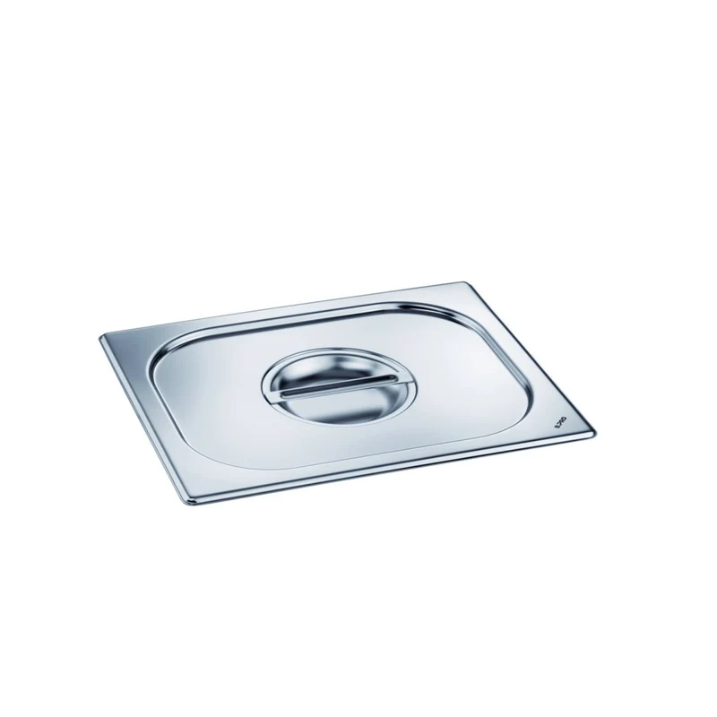 B.Pro Edelstahl Deckel mit Griffmulde für Behälter GN 1/2