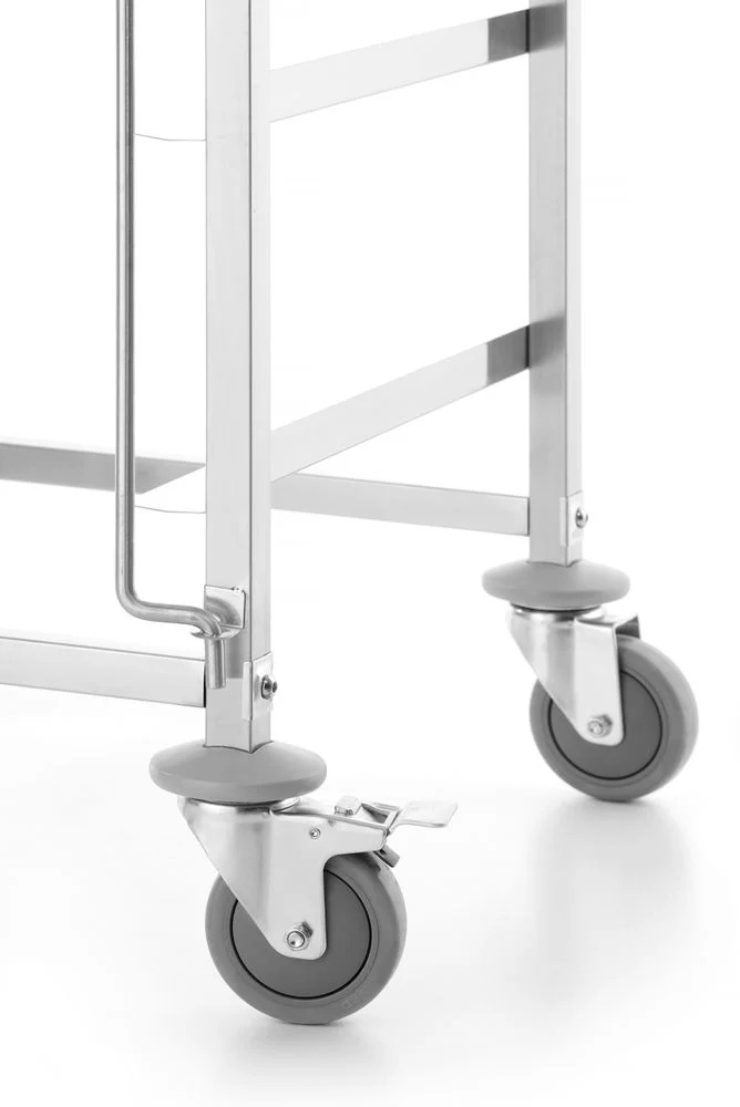 HENDI Transportwagen für Spülmaschinenkörbe - 7 Körbe à 500 × 500 mm – 615 × 560 × 1710 mm