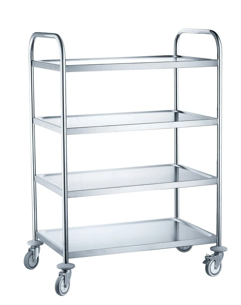 HENDI Servierwagen mit 4 Regalböden – 905 × 585 × 1245 mm