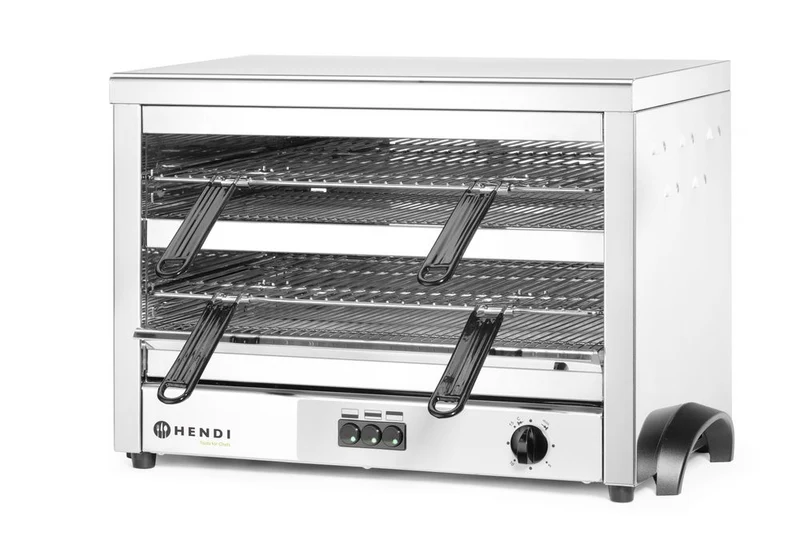 HENDI Quarz-Salamander MAXI GN 1 / 1 – 400 V / 4500 W – 682 × 528 × 455 mm